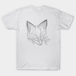 Minimalistic lines fox T-Shirt